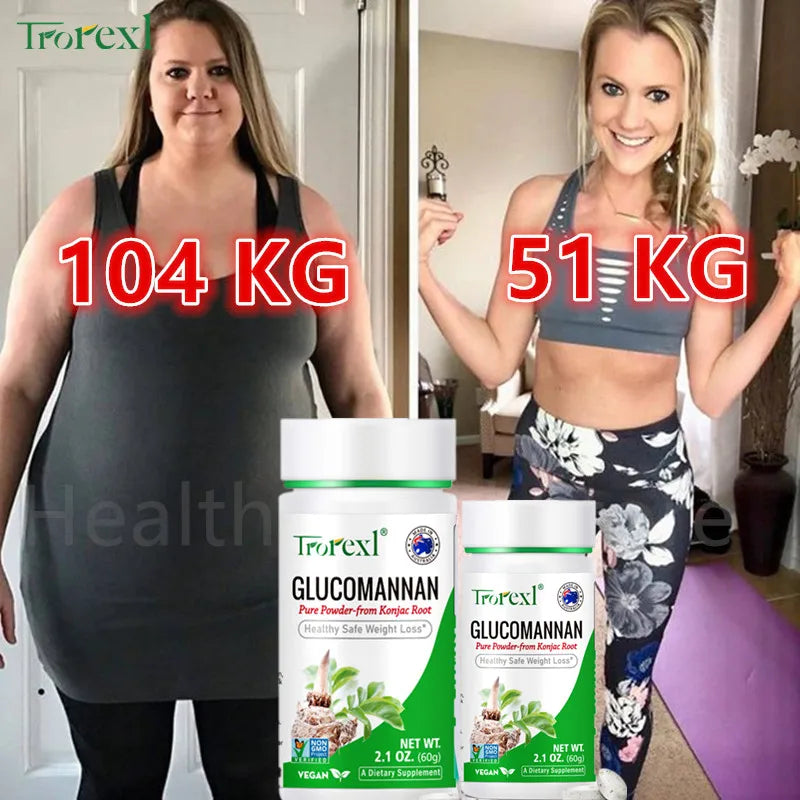 Pure Glucomannan Powder - Natural Appetite Control & Weight Support