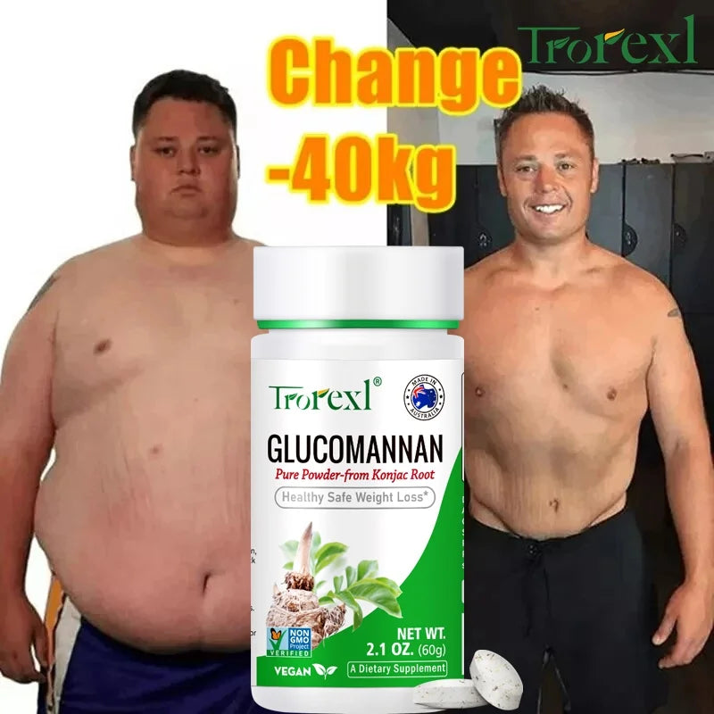 Pure Glucomannan Powder - Natural Appetite Control & Weight Support