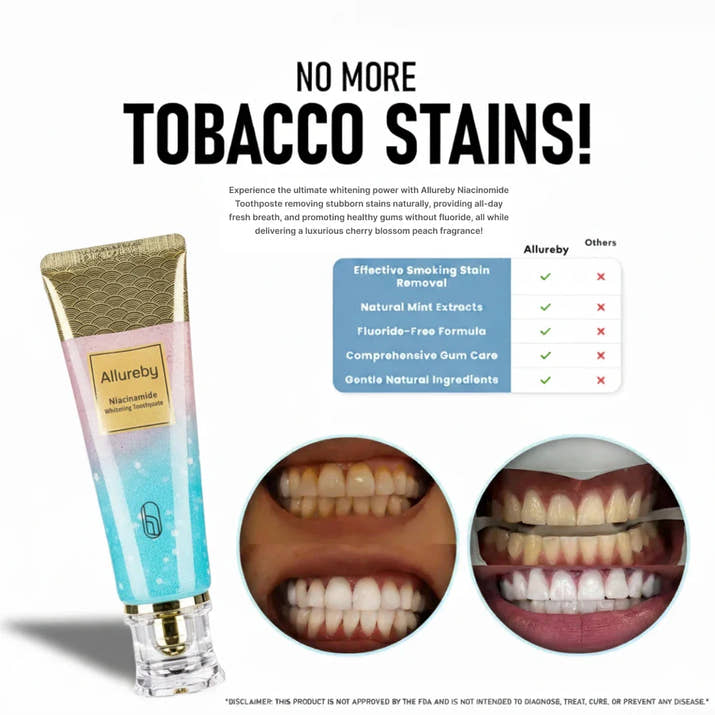 Niacinamide Whitening Toothpaste - Whiter Teeth, Fresh Breath